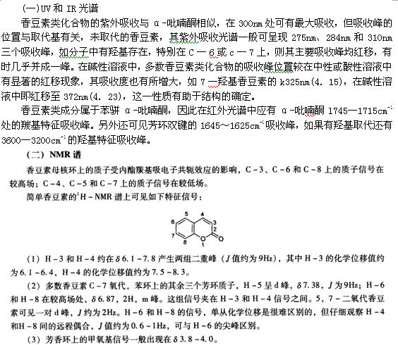 中药化学高频考点之香豆素4