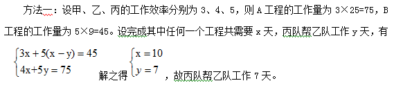 历年重庆公务员考试行测高频考点分析之工程问题2