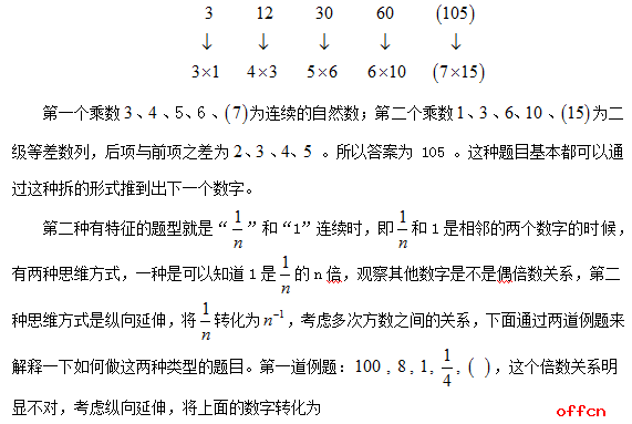 行测答题技巧：利用局部和整体特征来解数字推理2