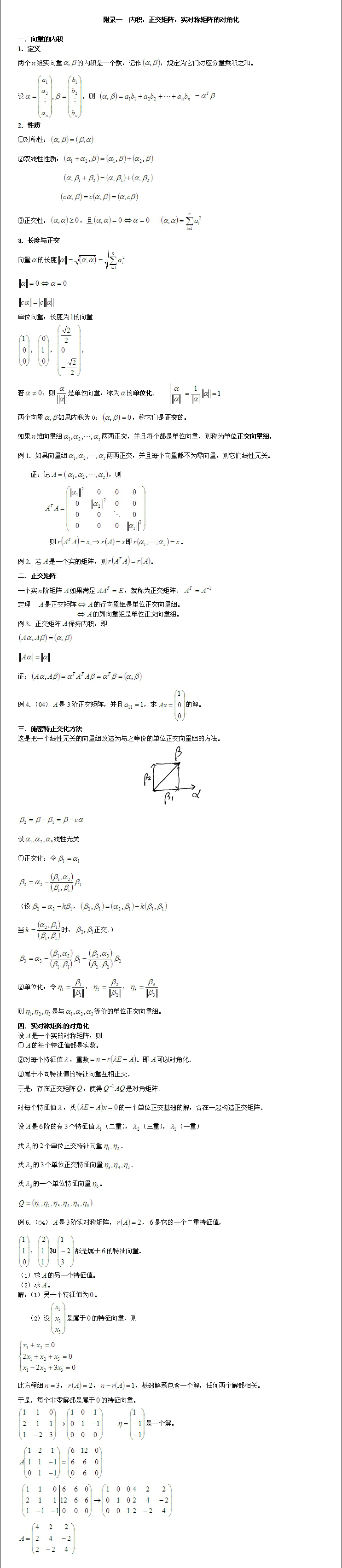 考研数学线性代数公式总结篇（七）1