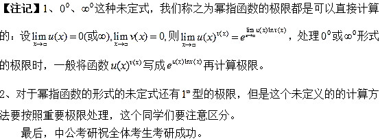 考研高数考点解析：幂指函数极限1