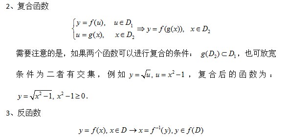 中公名师指导：高等数学中的函数学习2