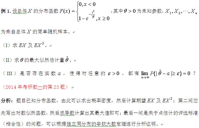 考研数学参数估计的考题特点和解题方法2