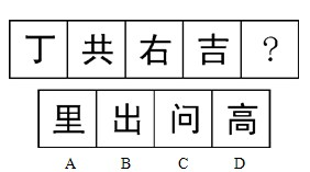 2017黑龙江公务员考试行测备考：汉字类图推常见考点6