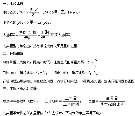 管理类联考综合数学中的应用题分析1