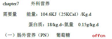 西医外科学考研复习笔记之外科营养1