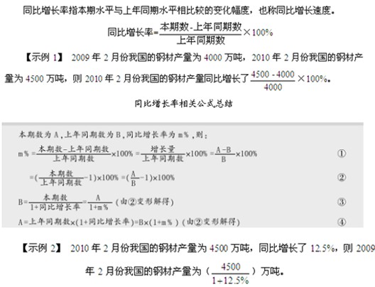 政法干警备考行测资料分析：同比计算1