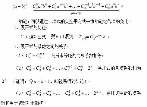 2017考研管综初数知识点讲解：二项式定理2