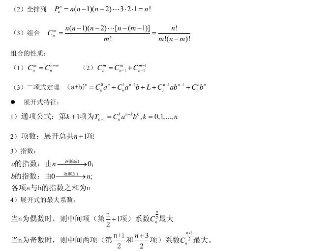 联考初等数学常用公式3