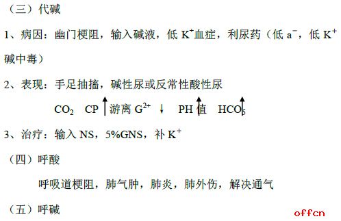 西医外科学考研复习笔记之水电平衡8
