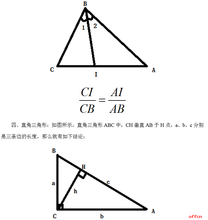 2019军转干行测备考：平面几何题公式汇总之三角形篇3